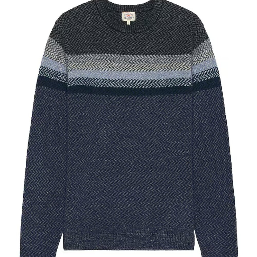NWOT Faherty Boys Donegal Ombre Wool Sweater